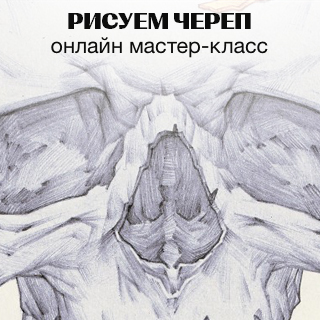 Онлайн мастер-класс по рисунку «Рисуем череп» с Антоном Коростовым